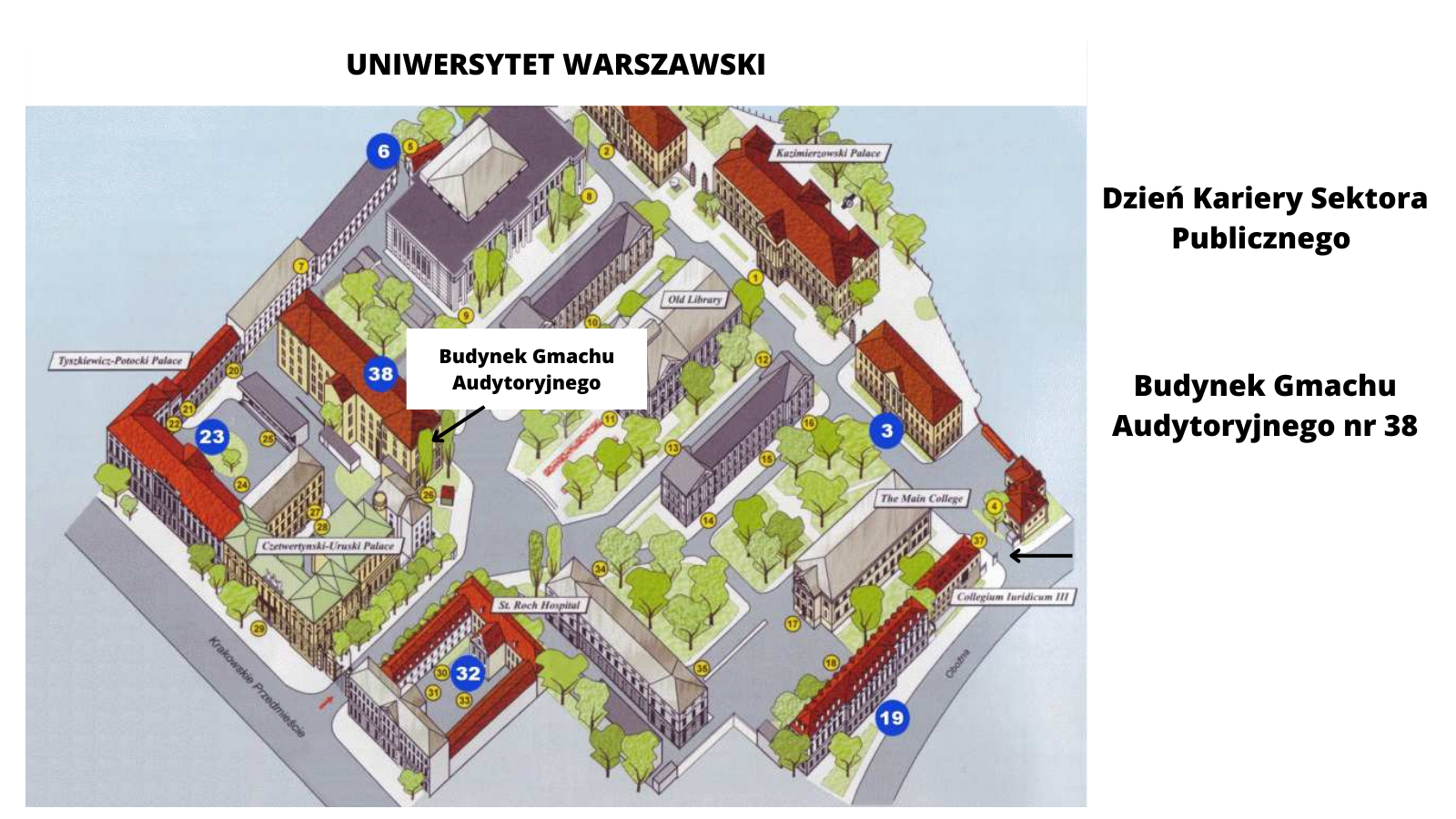 Uniwersytet Warszawski Kampus Centralny - Mapka - Biuro Karier ...